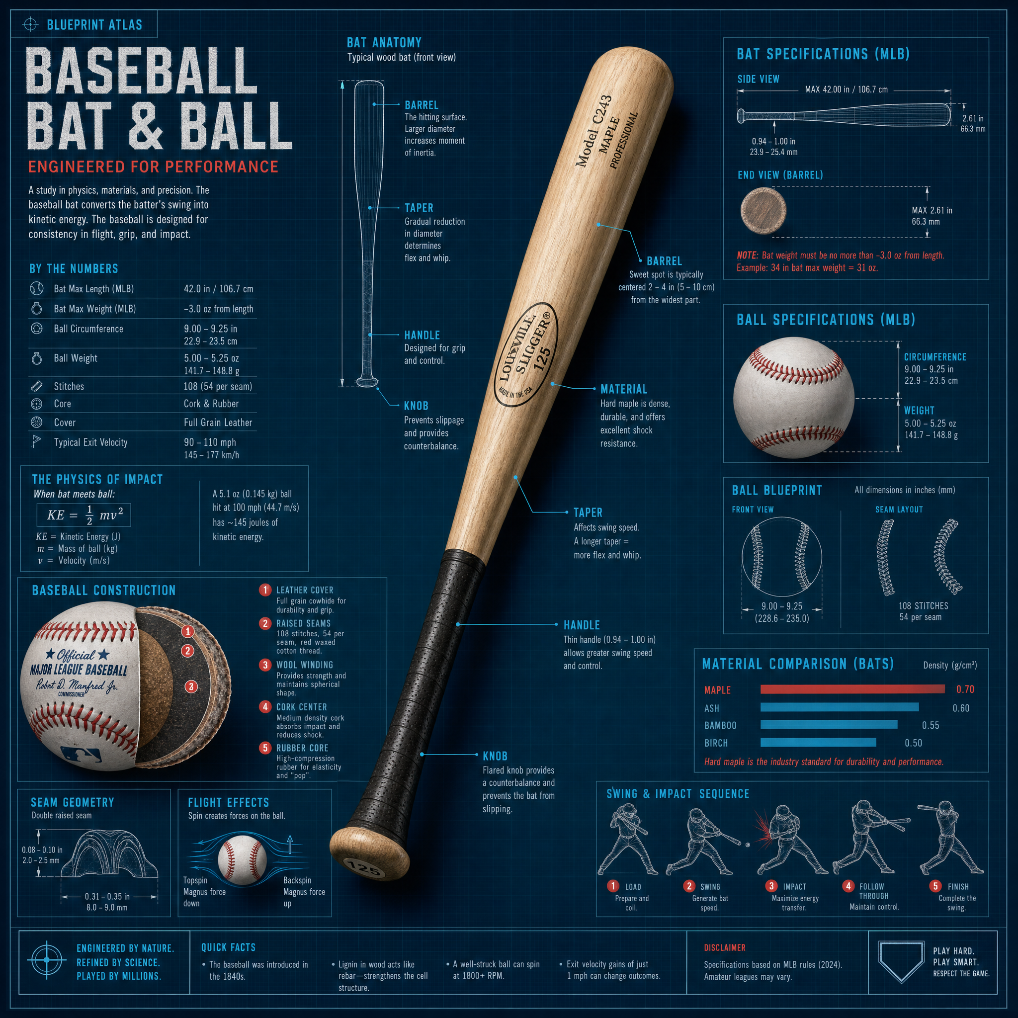 Baseball Bat & Ball